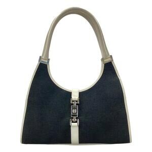 Gucci Jackie shoulder bag Bardot hobo bag Black White